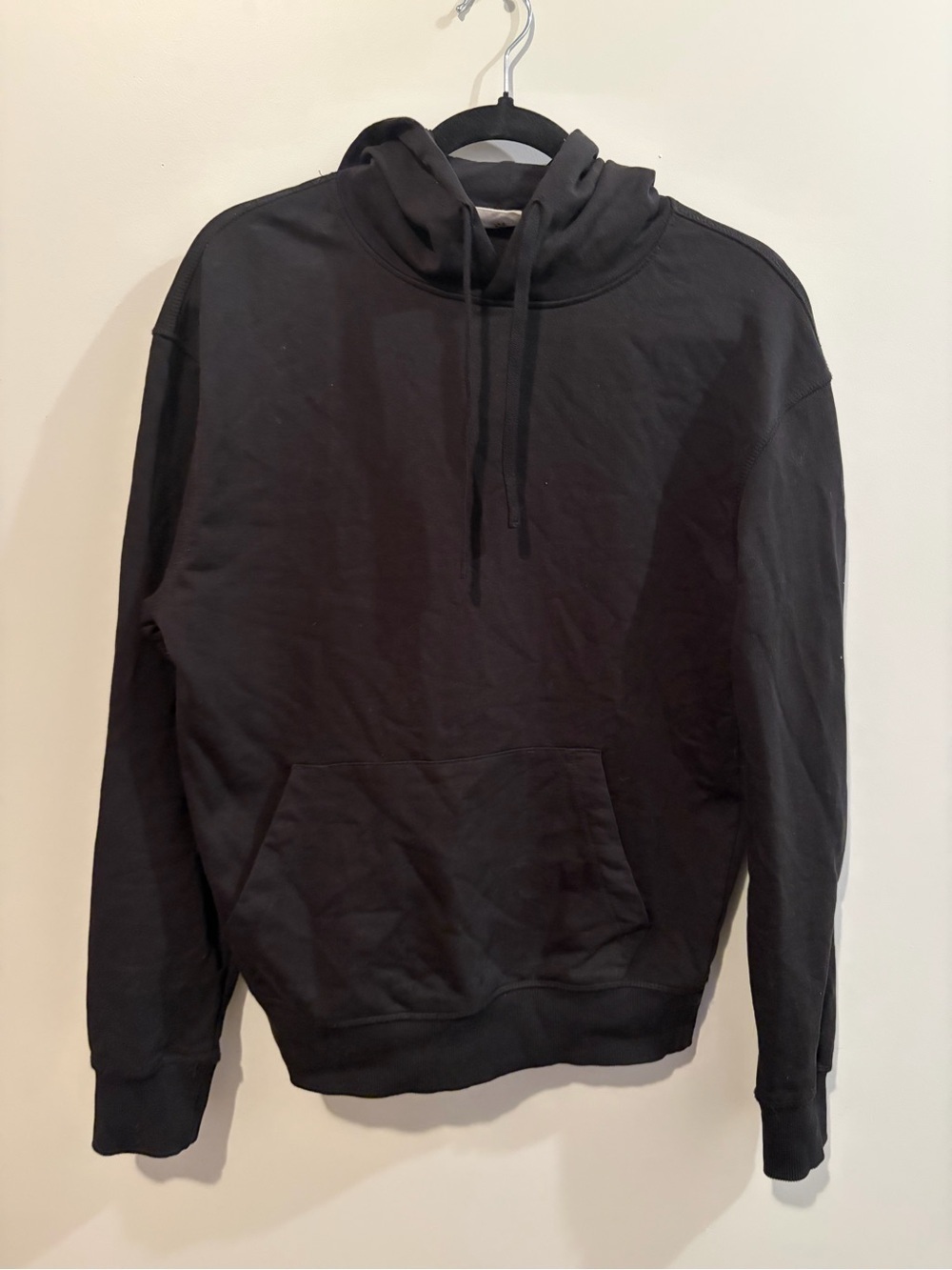 Kotn Black Cotton Pullover Hoodie - XS